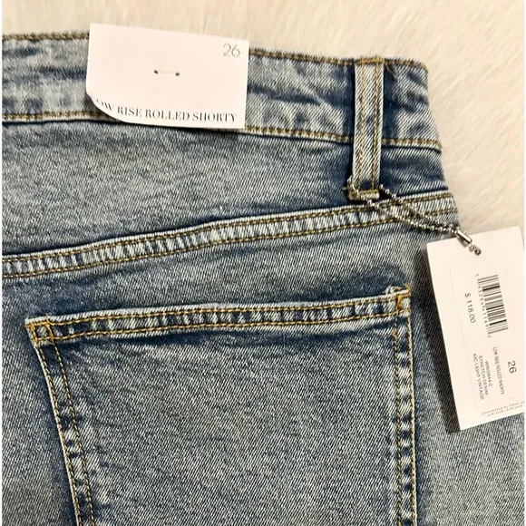 We Wore What Rolled Shorty Denim Shorts