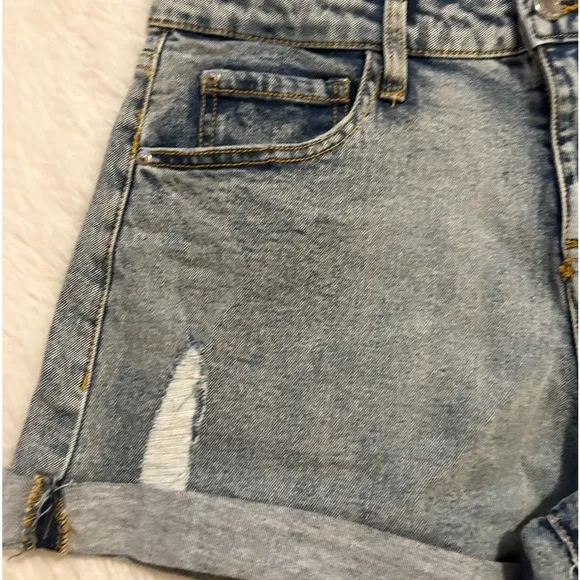We Wore What Rolled Shorty Denim Shorts