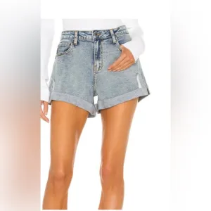 We Wore What Rolled Shorty Denim Shorts