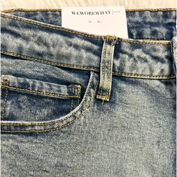 We Wore What Rolled Shorty Denim Shorts