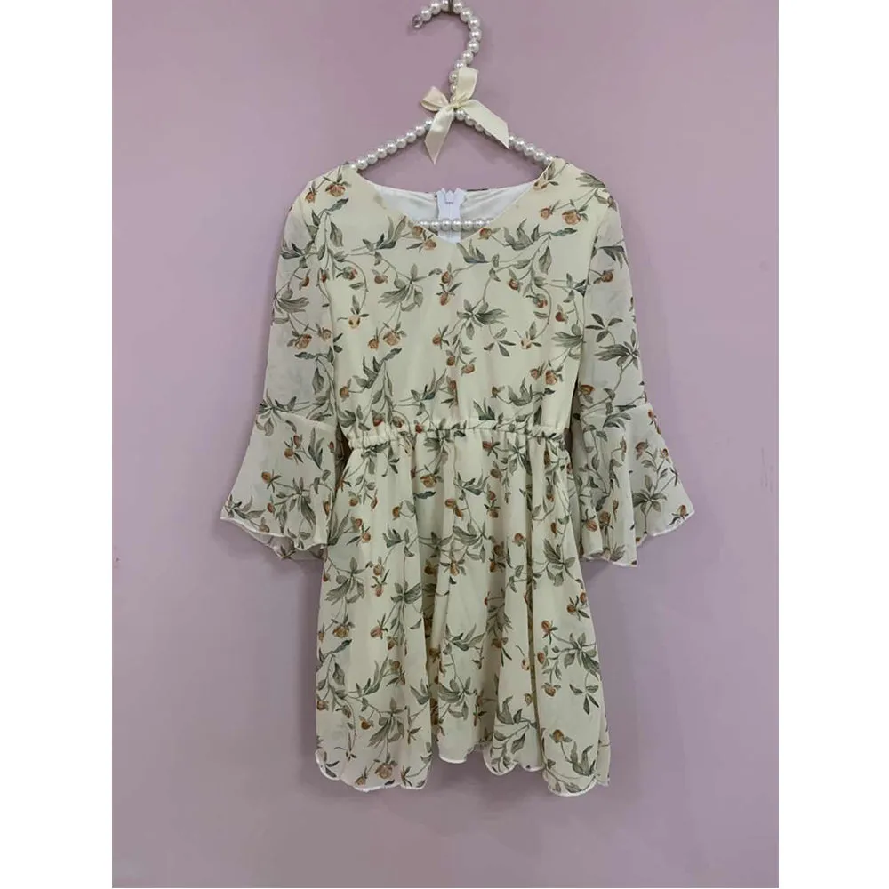 White Flower Dress for Girls