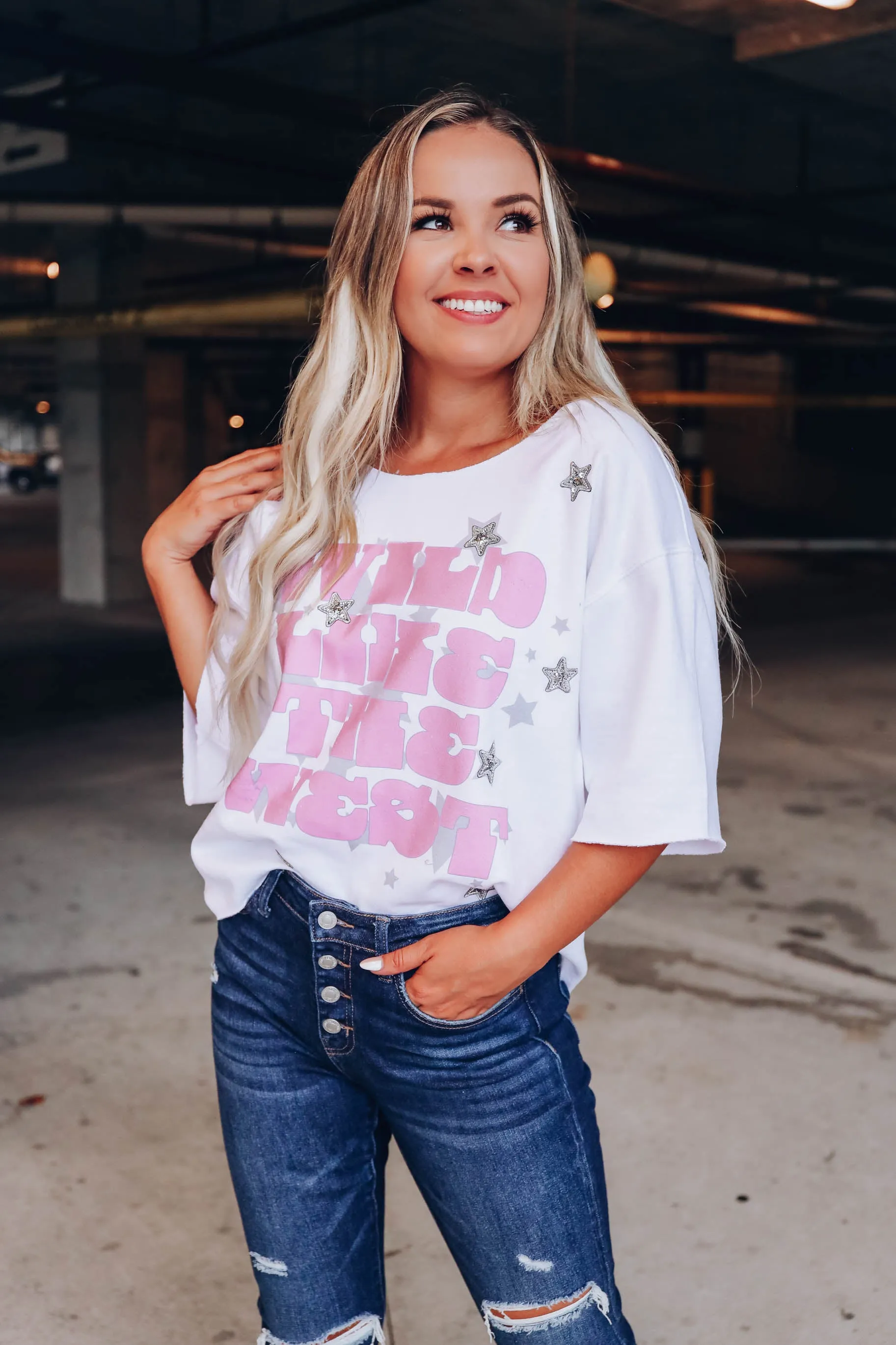 Wild Like The West Cut Off Sweatshirt