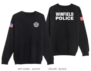 Winfield Police Department Comfort Unisex Crewneck Sweatshirt - xDrSYE