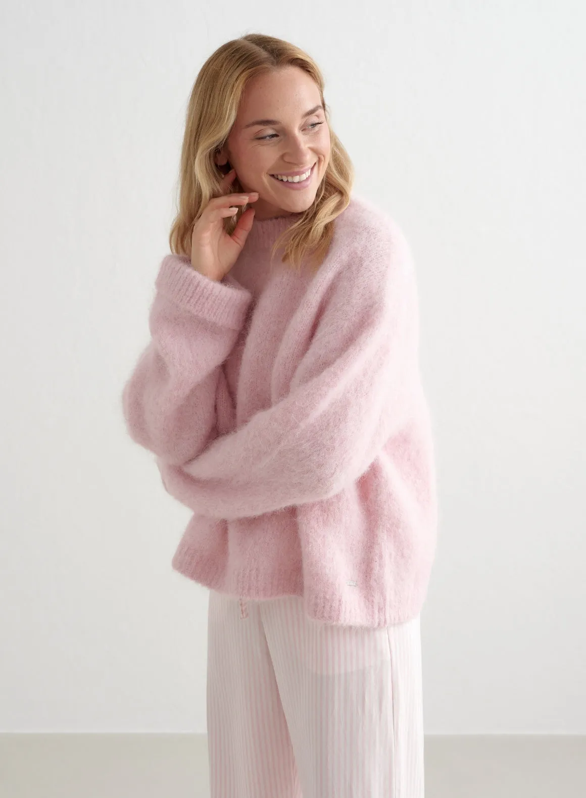 Winter Bloom Alpaca Knit Sweater