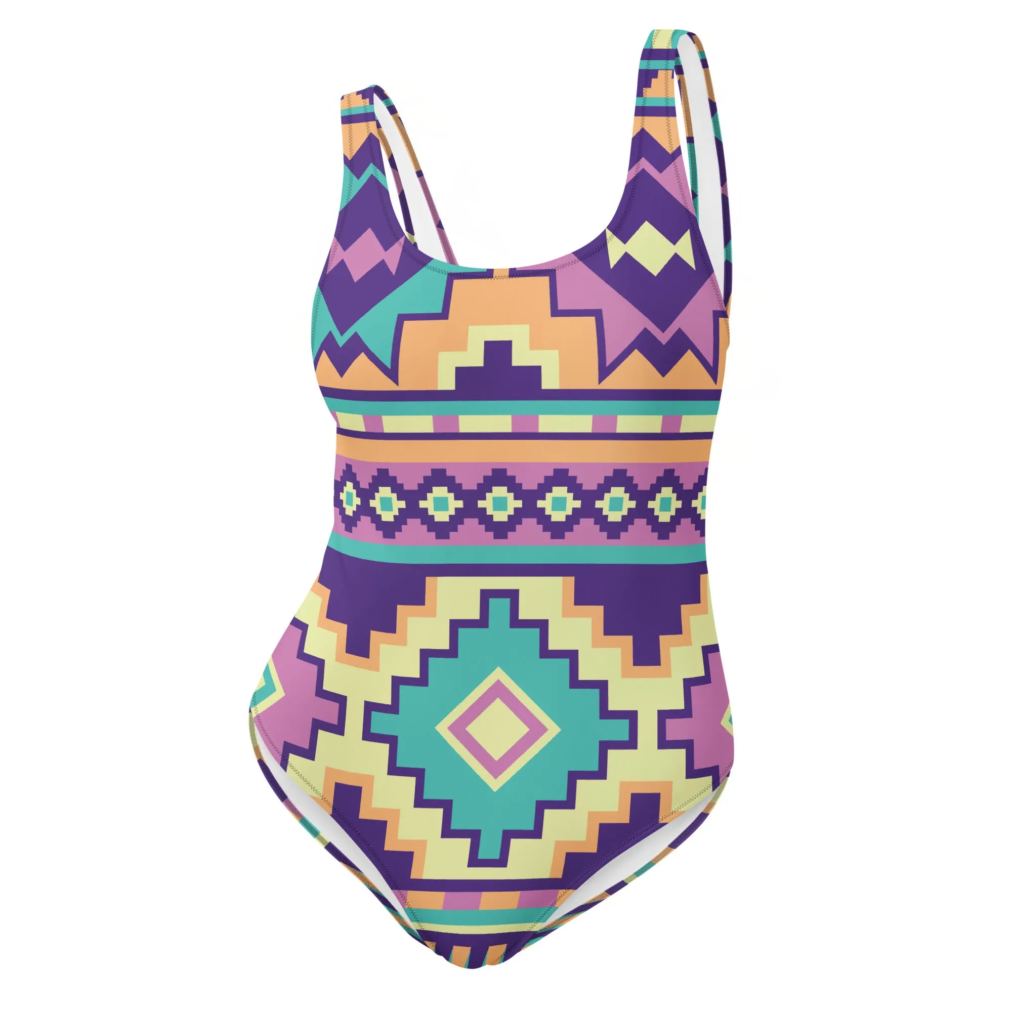 Women's Aztec Print One-Piece Swimsuit