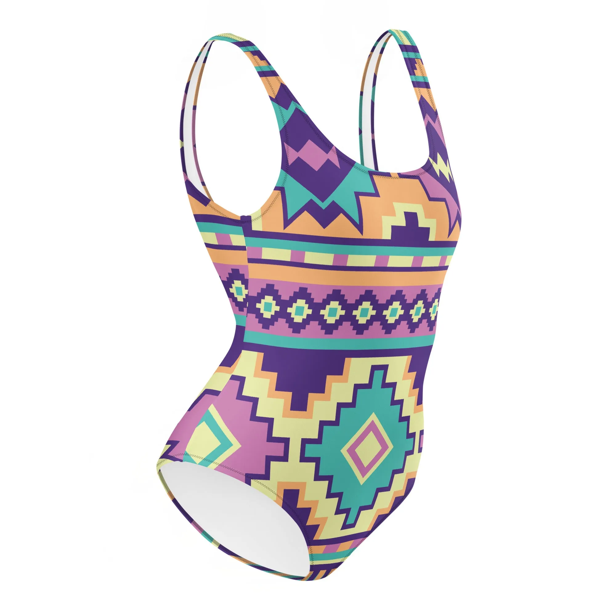 Women's Aztec Print One-Piece Swimsuit