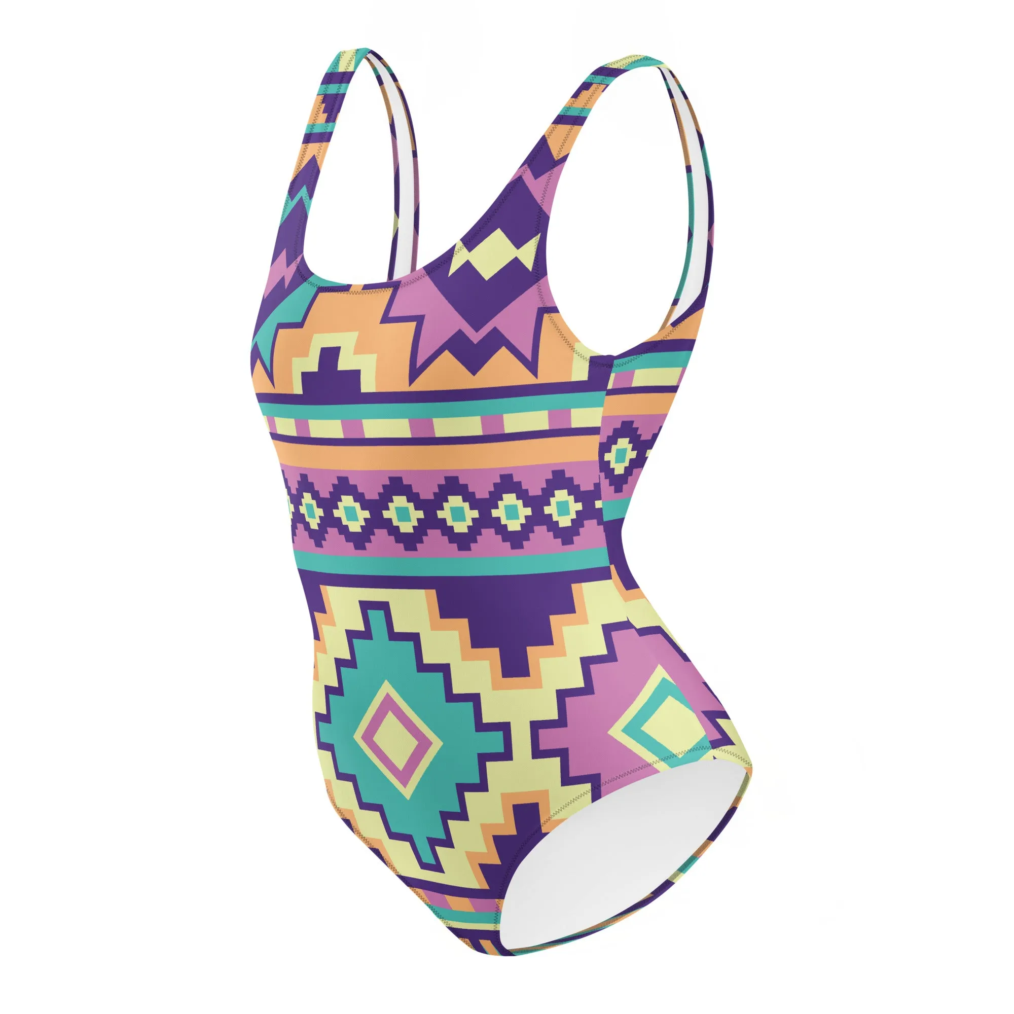 Women's Aztec Print One-Piece Swimsuit