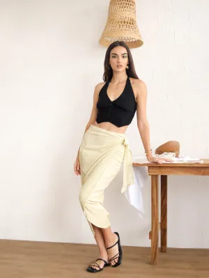 Wrap Midi skirt