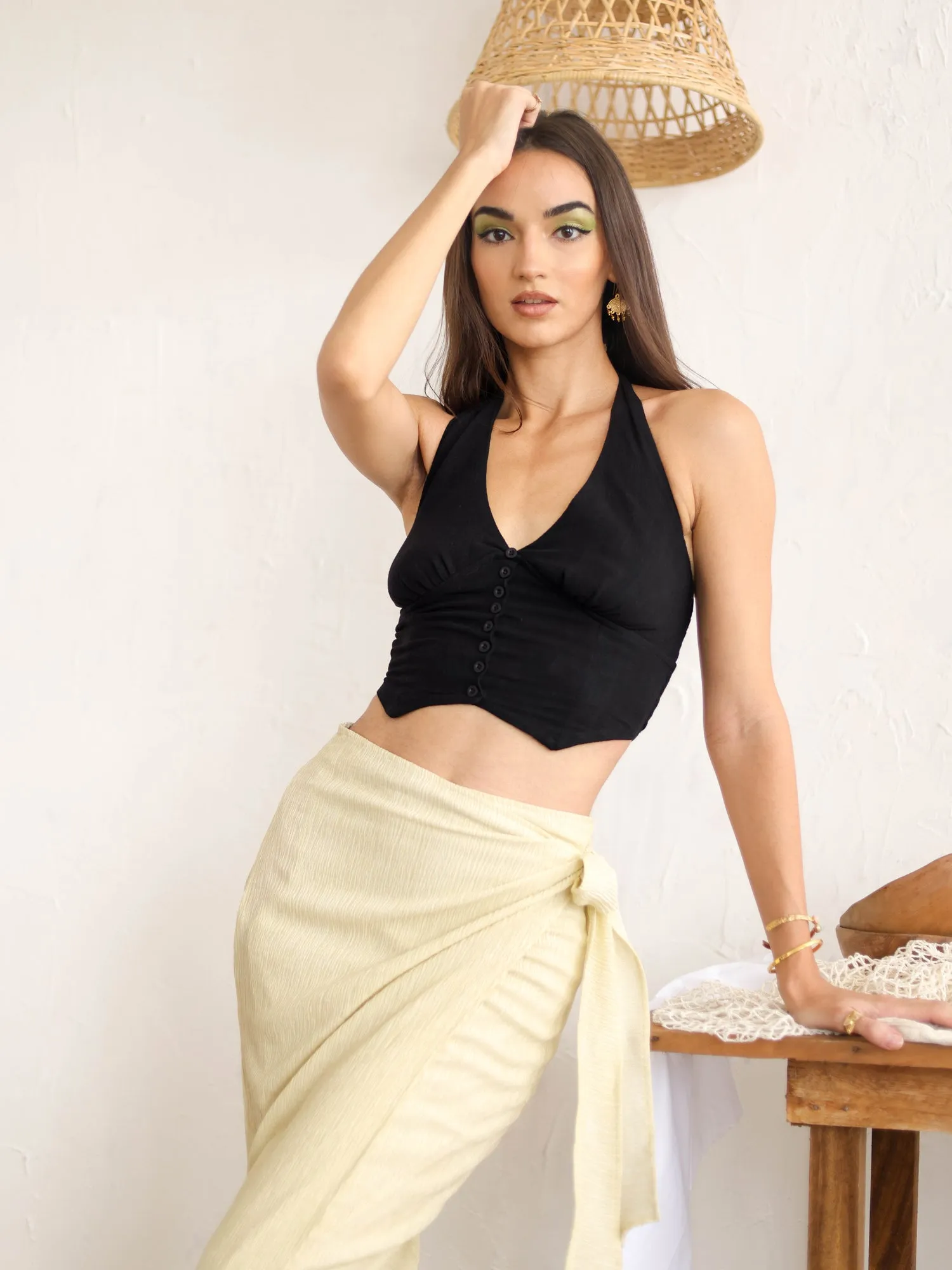 Wrap Midi skirt