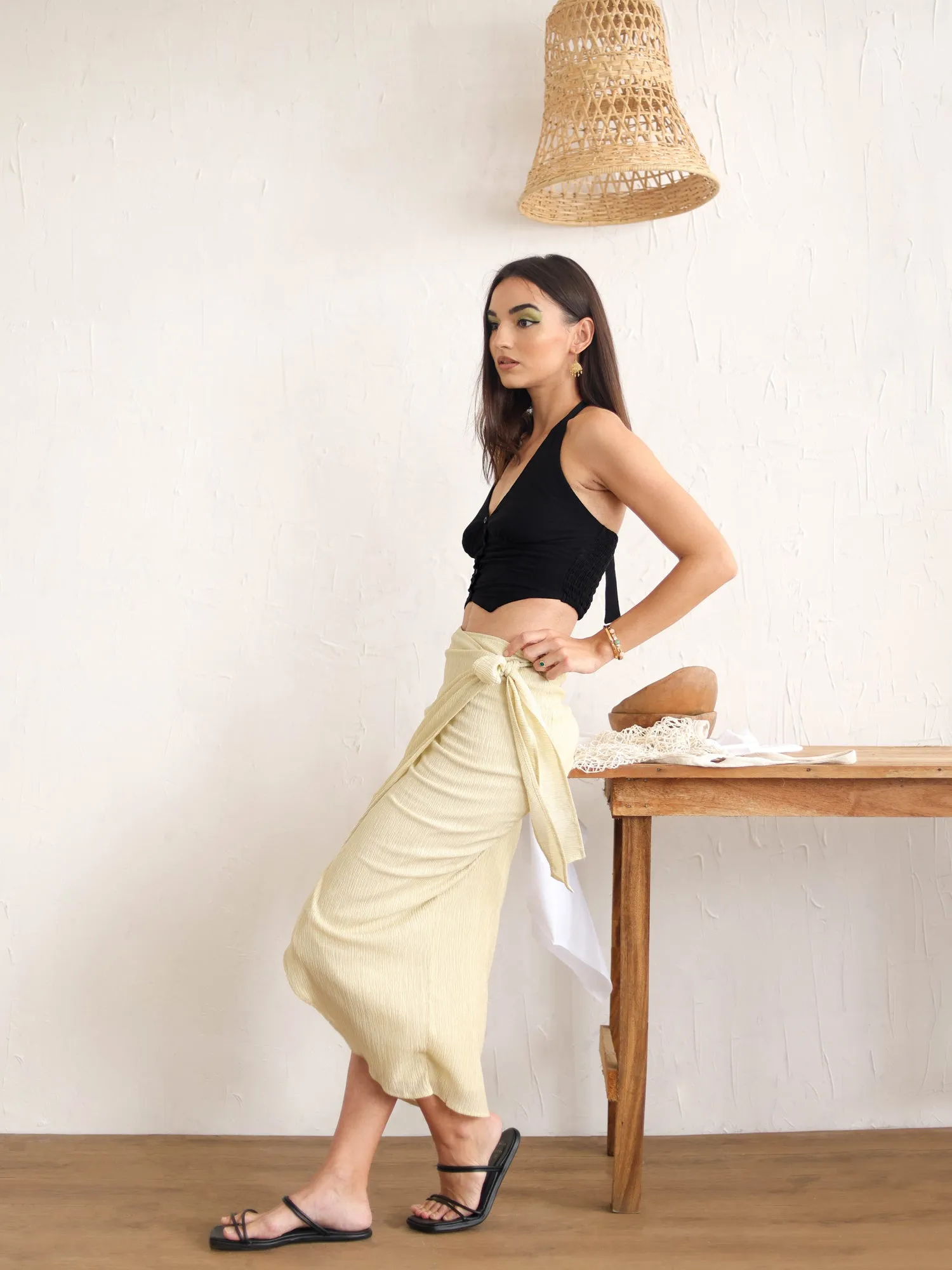 Wrap Midi skirt