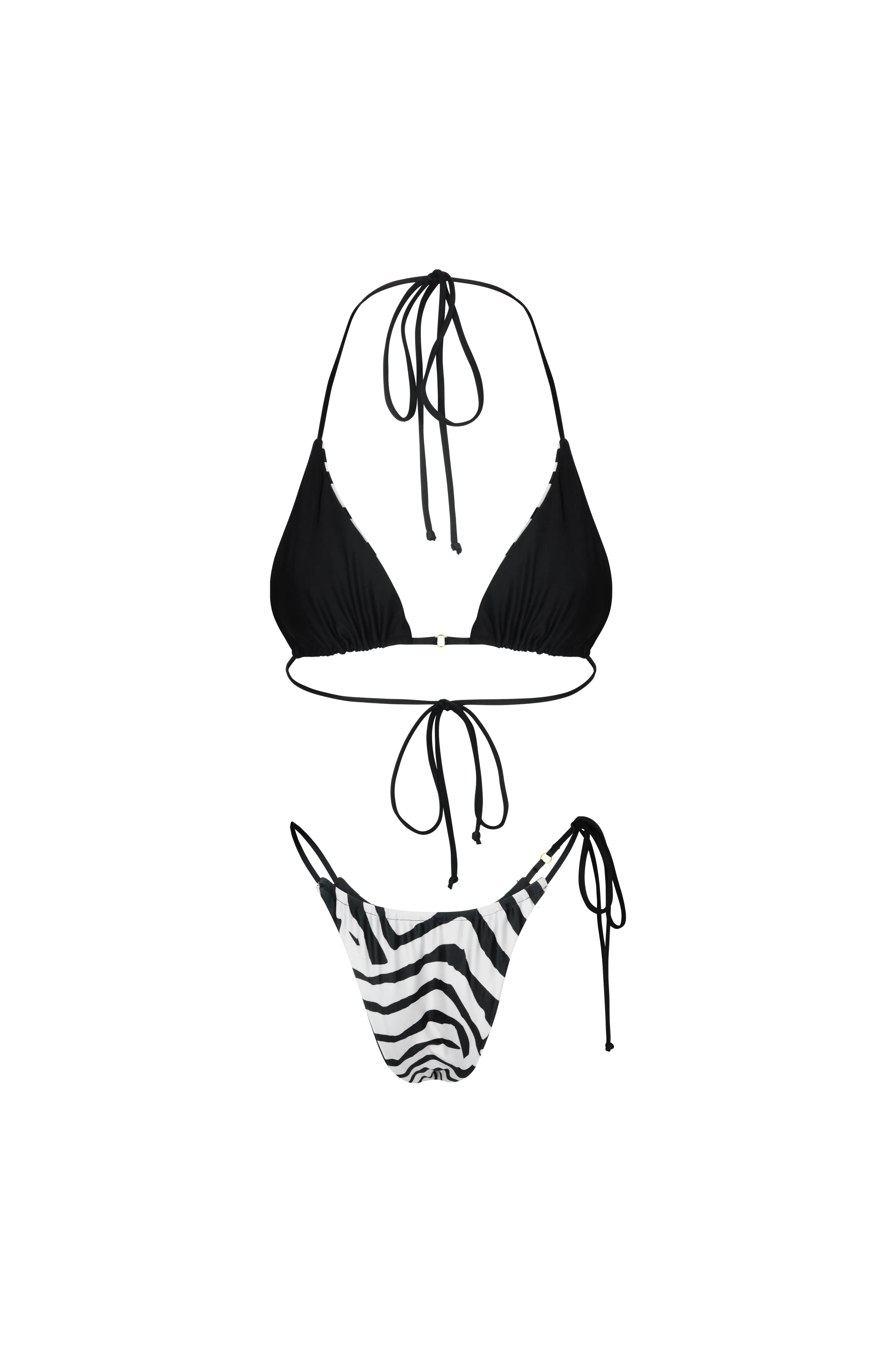 Xena Triangle Bottom Reversible Tiger Print
