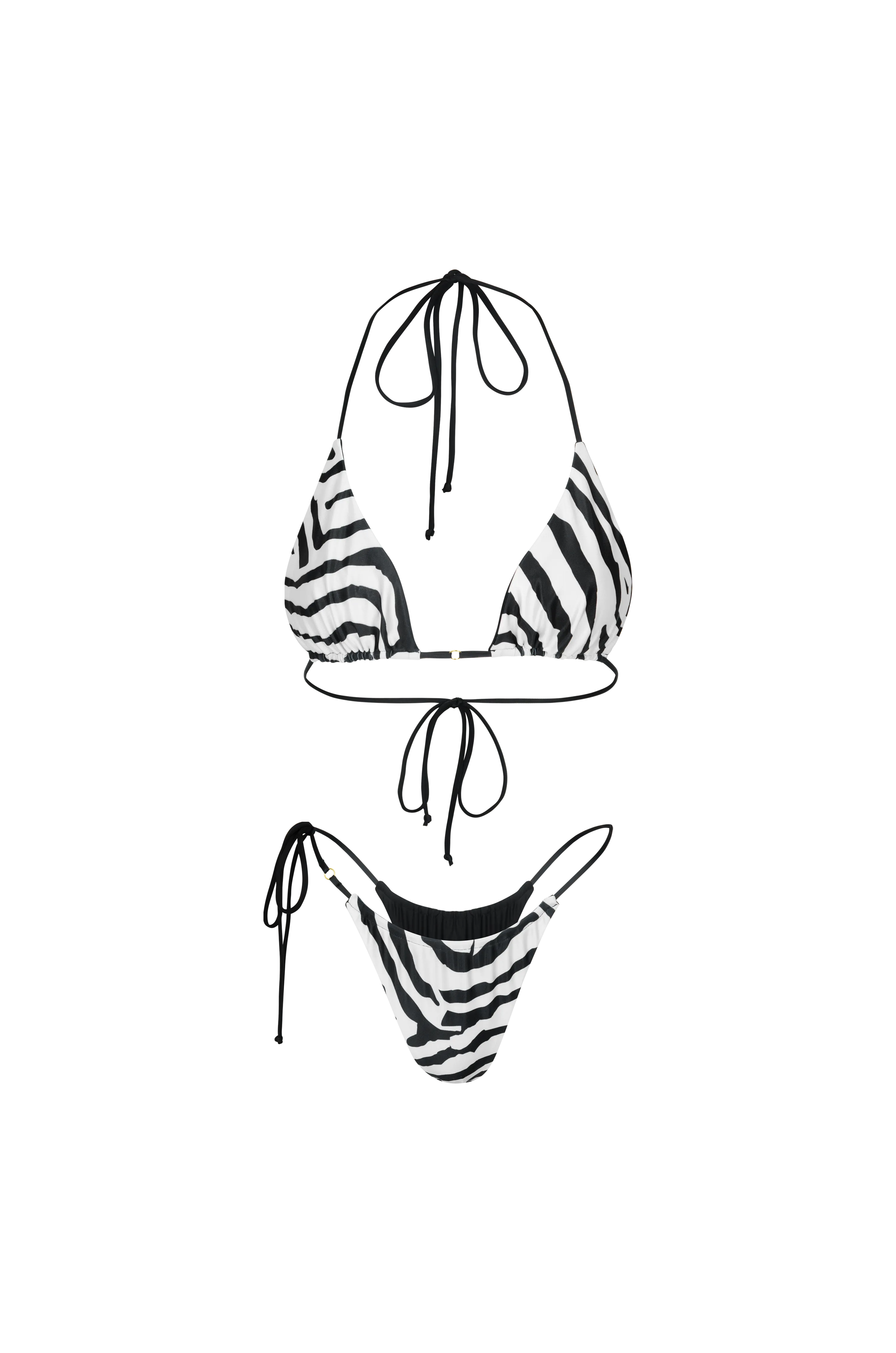 Xena Triangle Bottom Reversible Tiger Print
