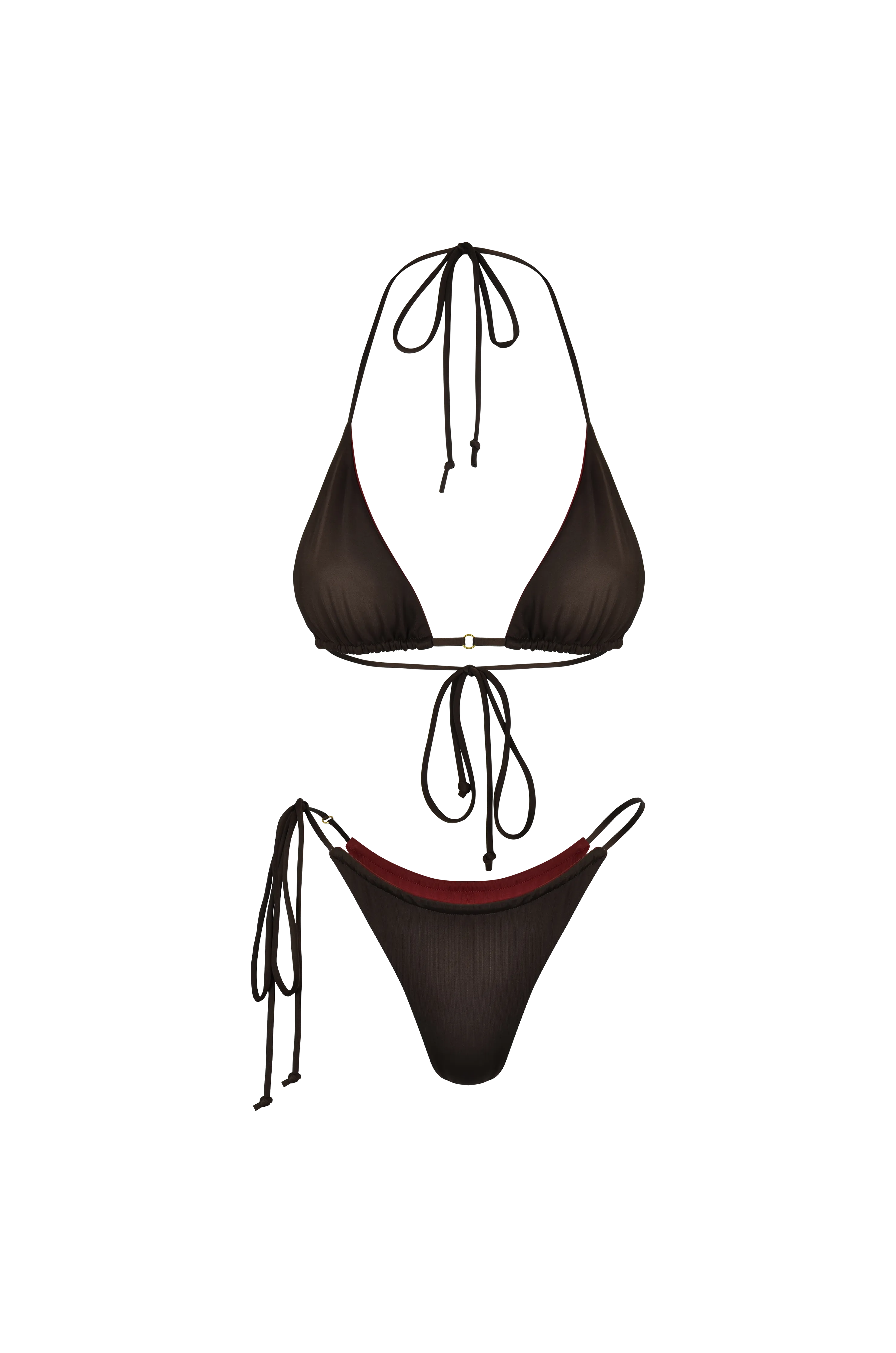 Xena Triangle Top Riversable Choco Rouge