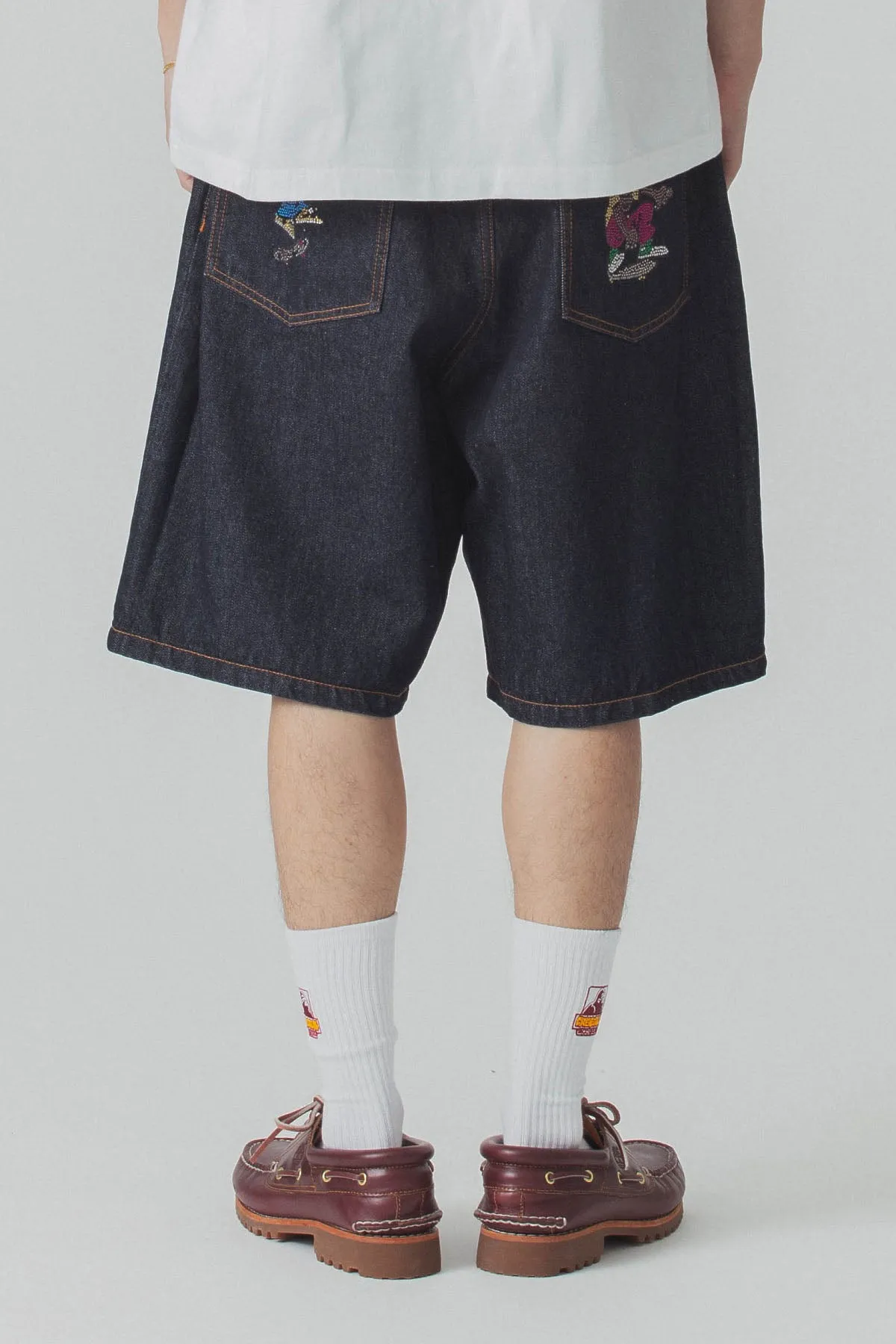 XLARGE x CSC DENIM SHORTS - INDIGO