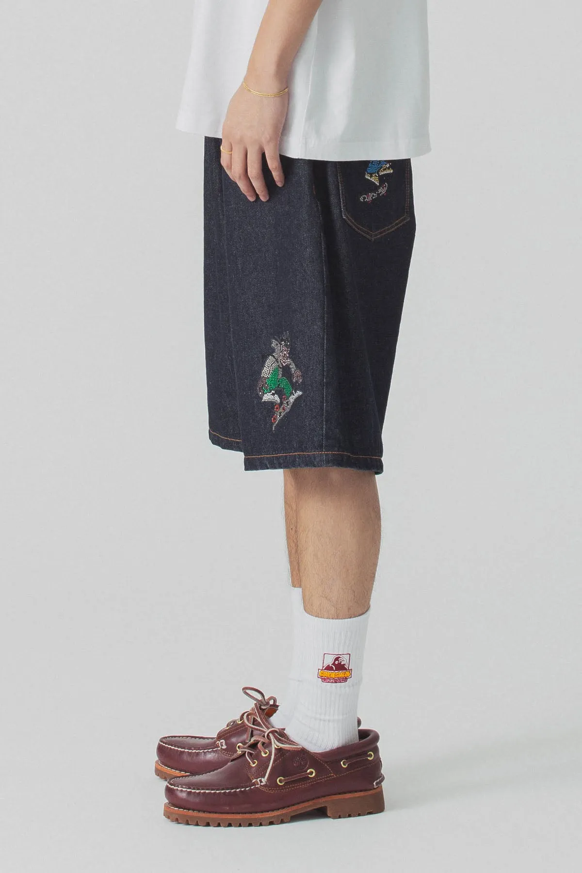 XLARGE x CSC DENIM SHORTS - INDIGO