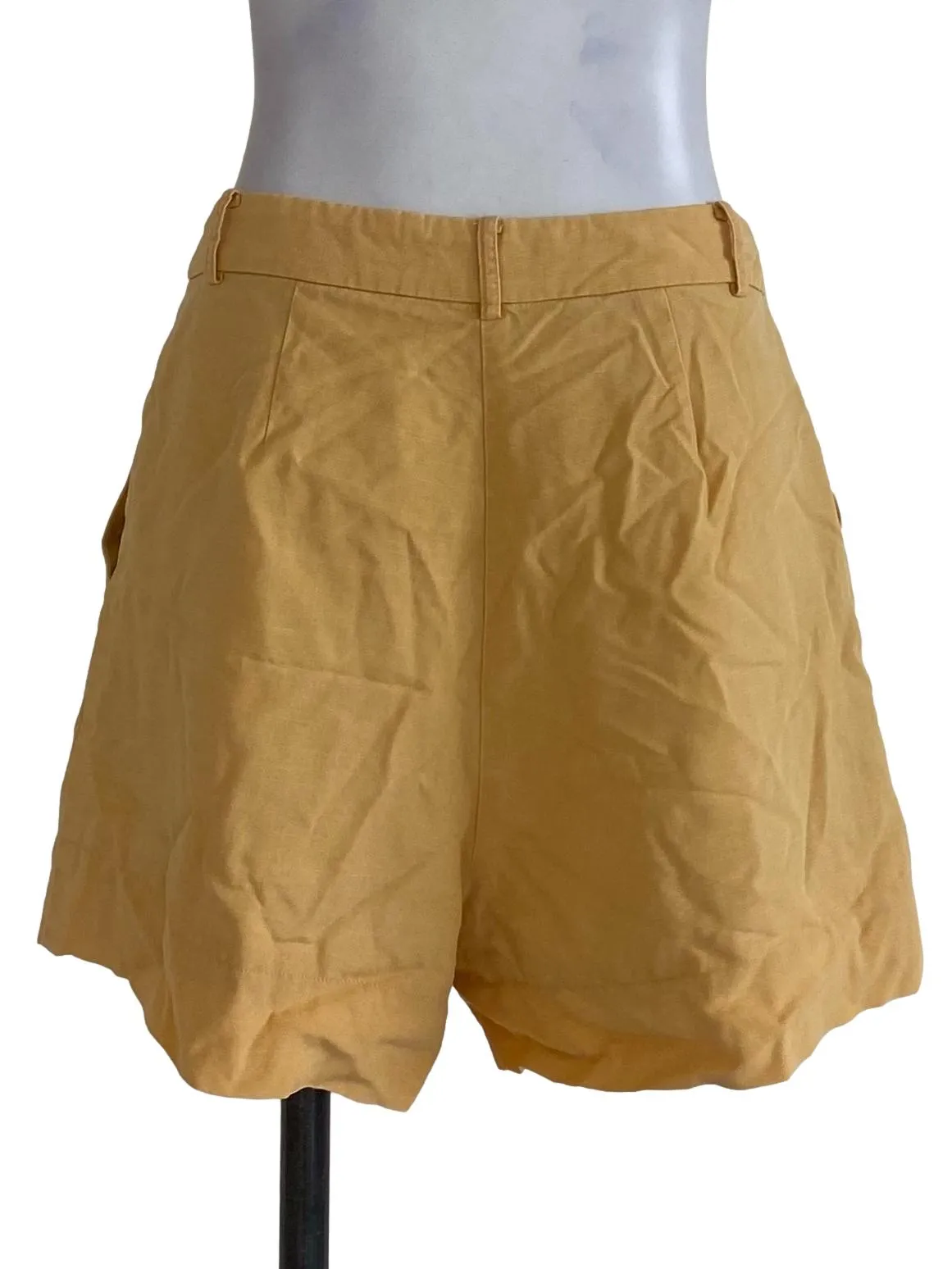 Yellow Linen Shorts LB