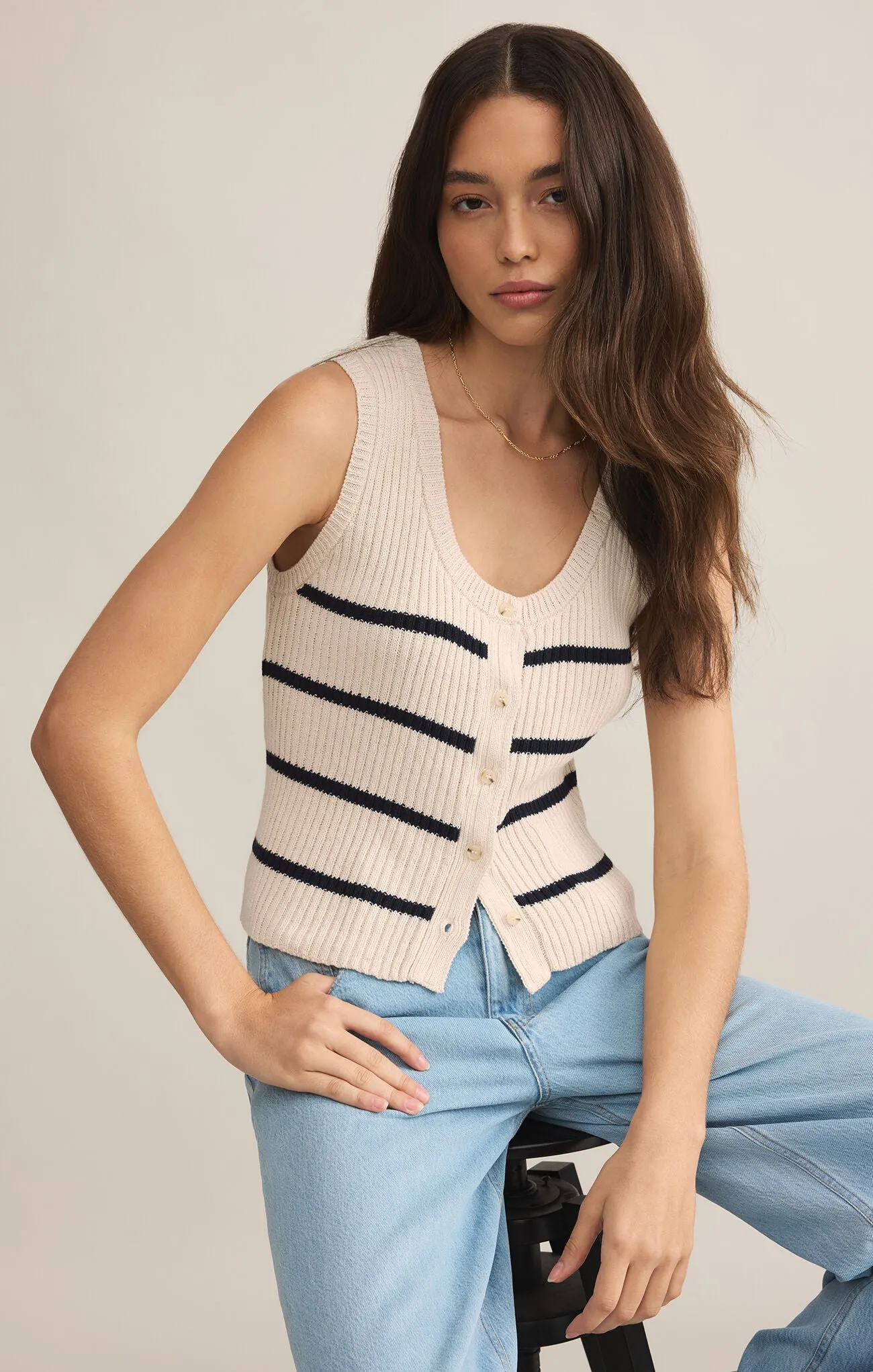 Z Supply Sycamore Stipe Sweater Vest