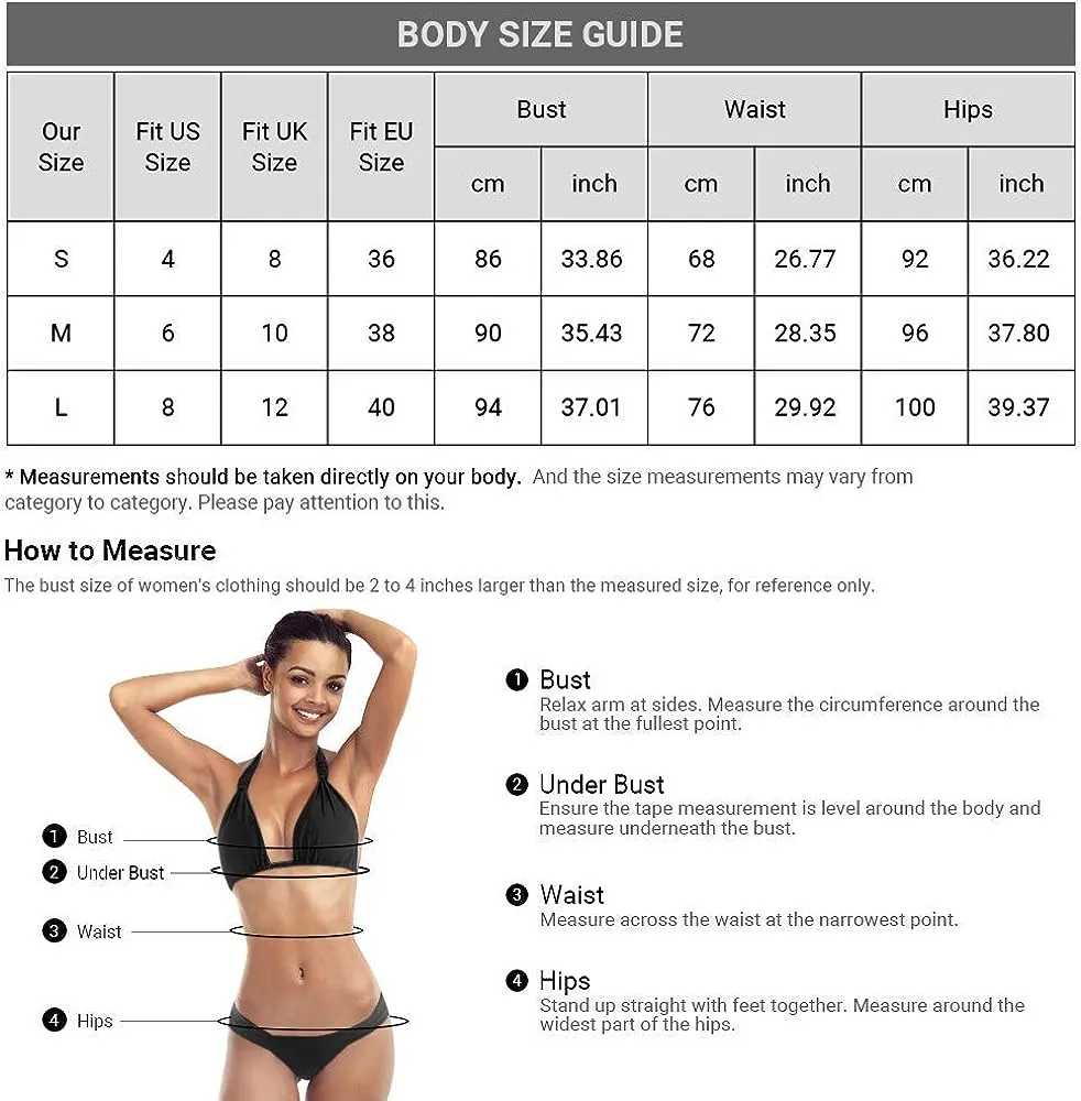 ZAFUL Women's High Cut Bikini Sets Ribbed V-Wire Cami Bikini Set