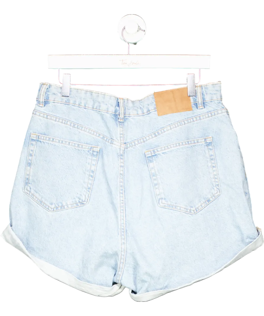 ZARA Blue Denim Shorts UK 14